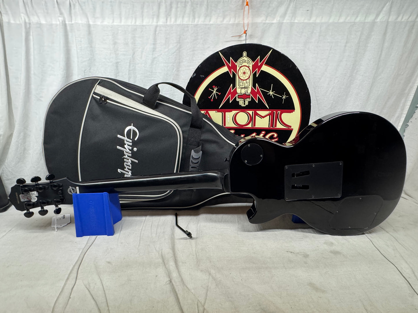 Epiphone Limited Edition Custom Shop Les Paul Nightfall with Gig Bag 2010 - Ebony / Black