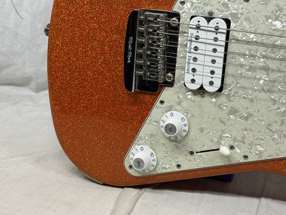 Ernie Ball Music Man BFR Ball Family Reserve Albert Lee HH Tremolo Signature Model Guitar with COA + Case 2018 - Orange Crush Sparkle