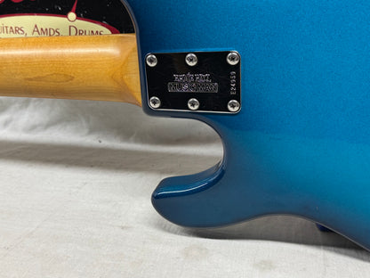 Ernie Ball Music Man StingRay sting ray 5H 5-string Bass with Case 2001 - Blue Dawn
