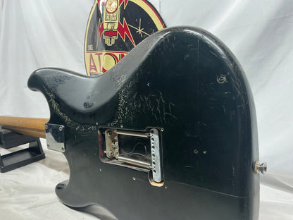 Warmoth Partscaster S-Style - Black - Needs Re-Fret
