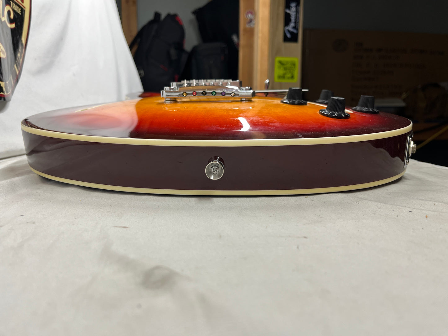 Fender Starcaster Semi-Hollow Body Electric Guitar - Aged Cherry Burst with Gig Bag