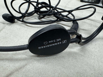 Sennheiser Evolution G4 Wireless 100 Series EM 100 em100 G4 True Diversity Receiver with Wireless Transmitter - A1 Band with ME-3ew Headset Microphone + SK 100 sk100 G3 Bodypack Transmitter