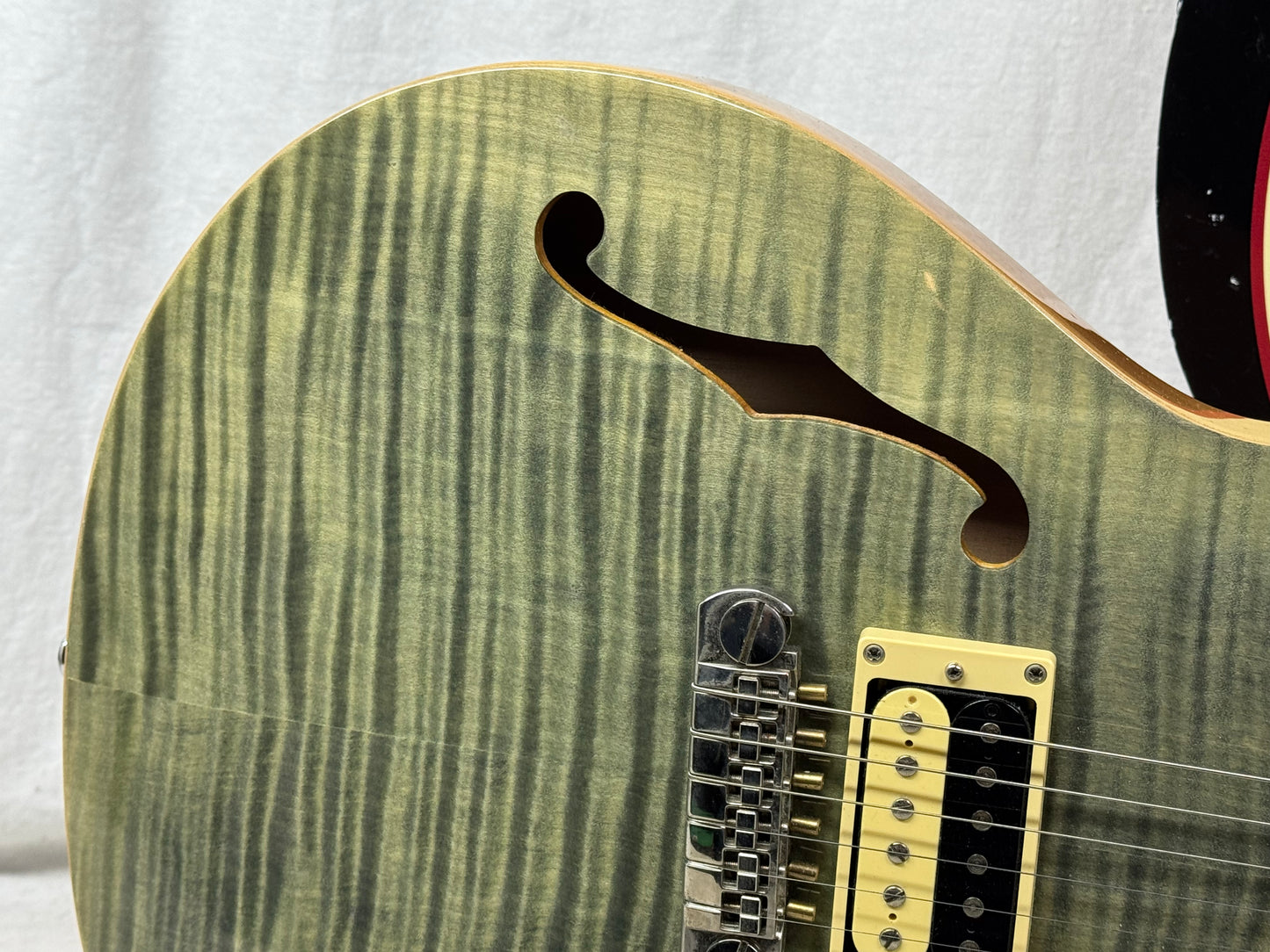 PRS Paul Reed Smith SE Zach Myers (Shinedown) SH Signature Singlecut Semi-Hollowbody Guitar 2014 - Trampas Green