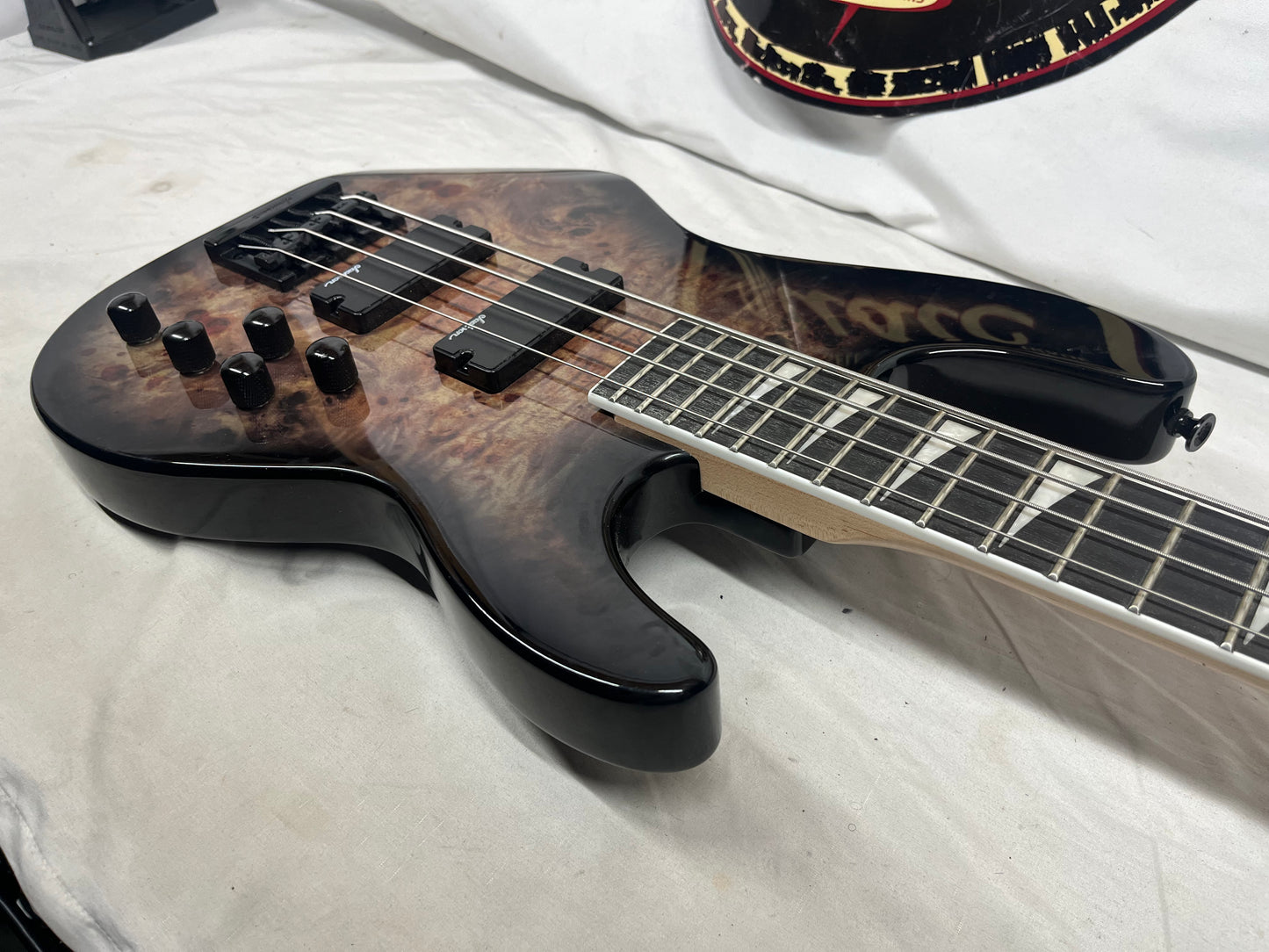 Jackson JS Series 4-String Electric Concert Bass - Transparent Black Burst