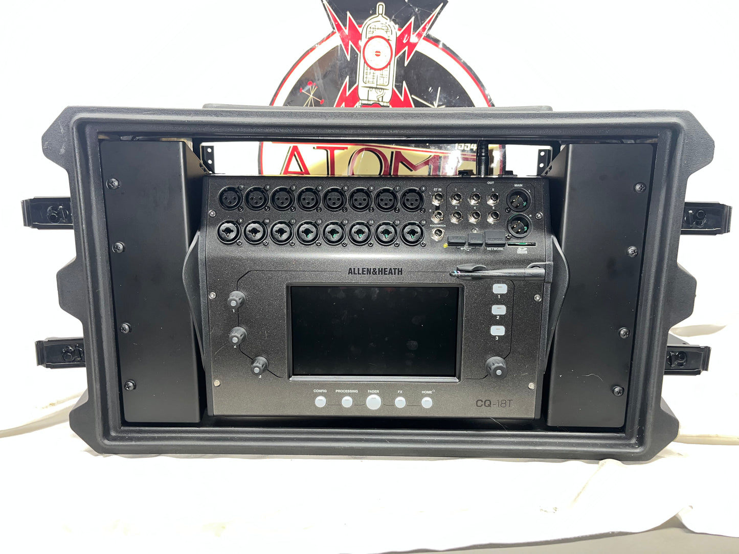 Allen & Heath CQ-18T 18-Channel Digital Mixer with Gator Case and Power Supply
