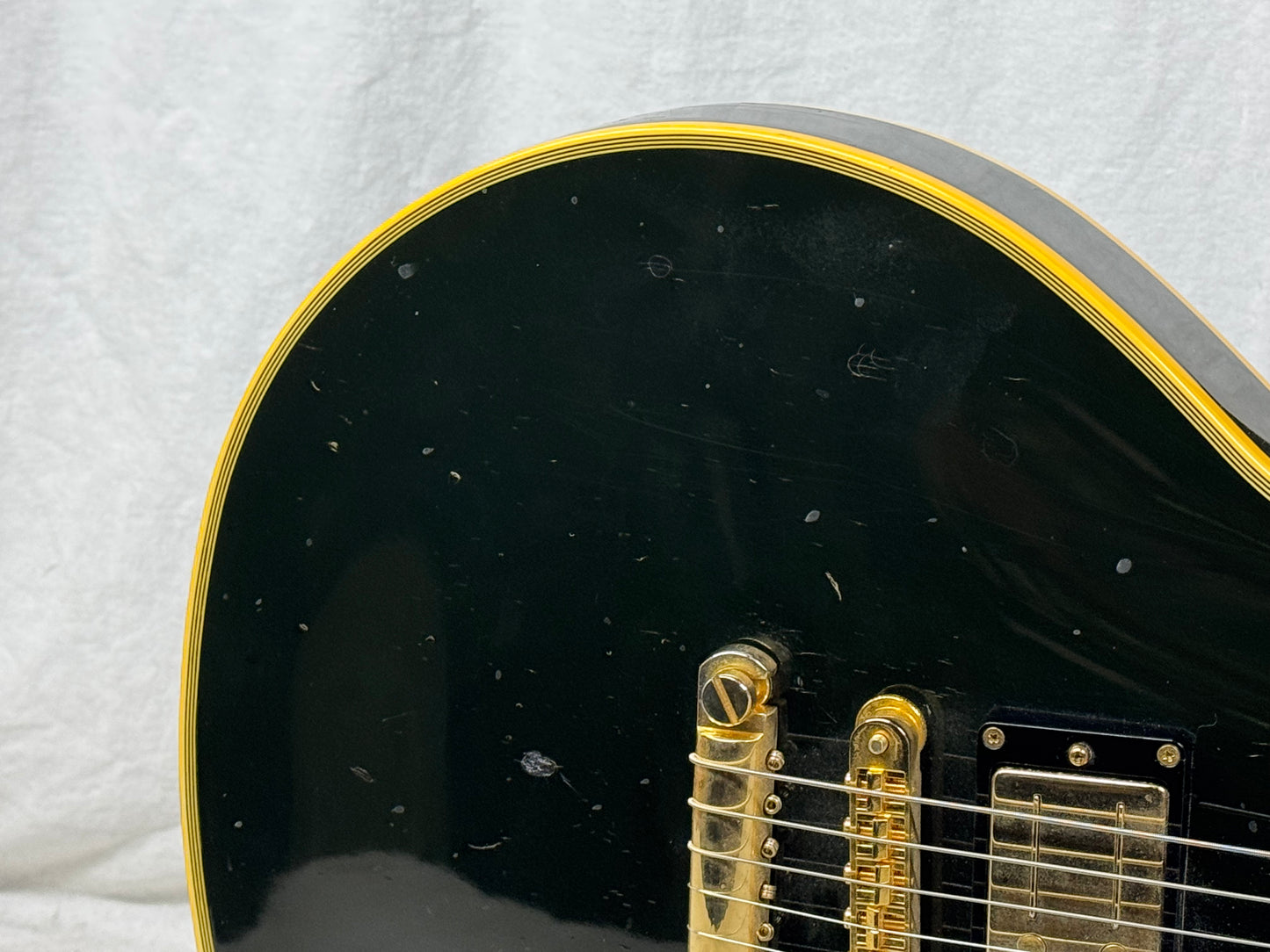 Greco EG Series Singlecut Guitar with Gator Case - MIJ Made In Japan 1990 - Ebony / Black