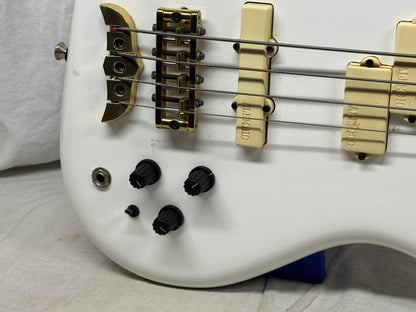 Alembic Elan 4-string Bass with Case - White (likely re-fin'd)