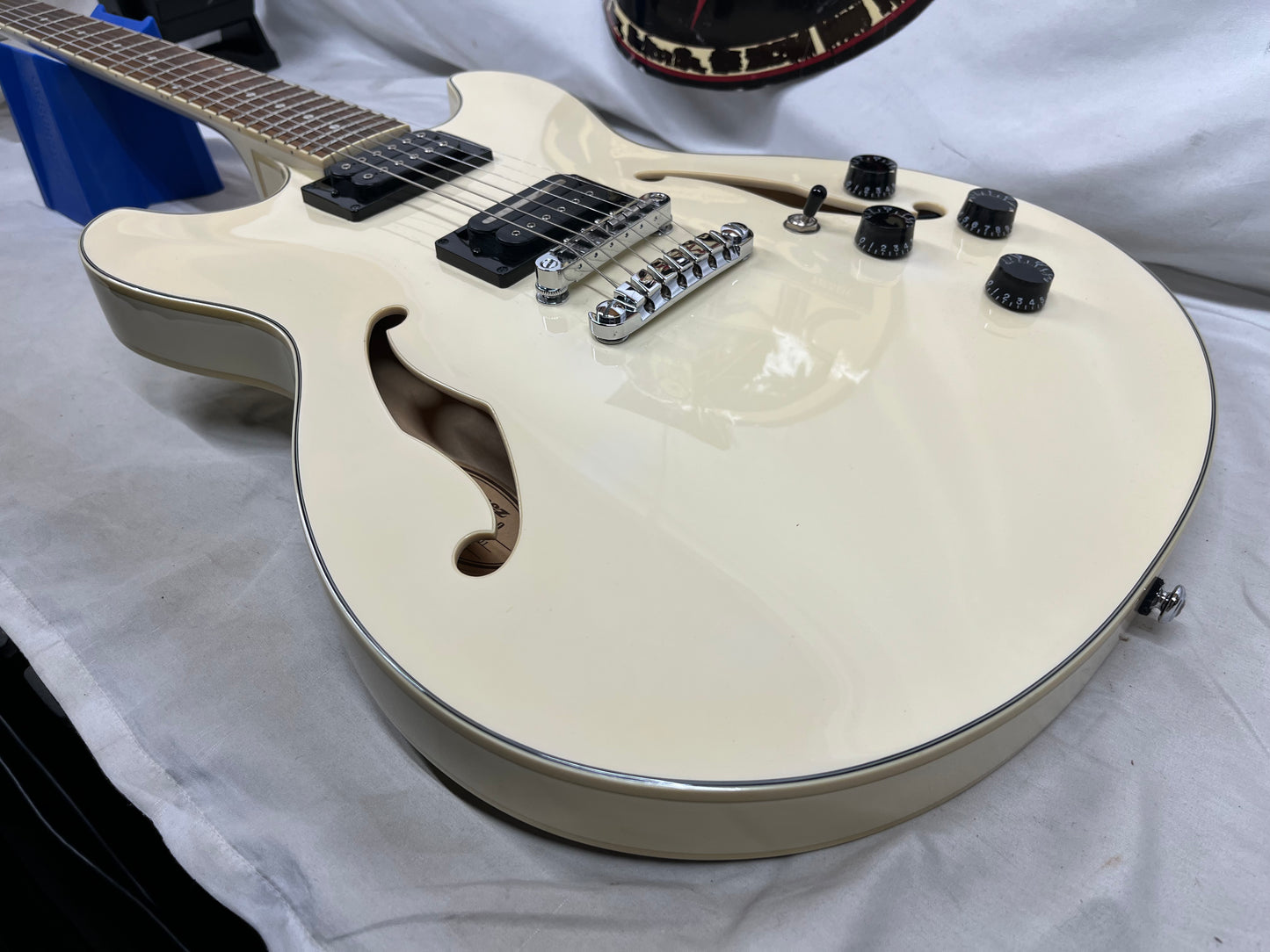 Ibanez Artcore Series AS73-IV Semi-Hollow Body Electric Guitar - Ivory
