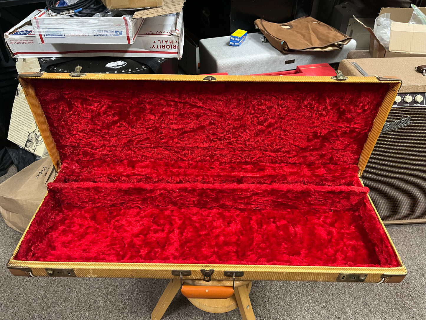 Fender Tweed Case for Double Neck Lap Steel Guitar