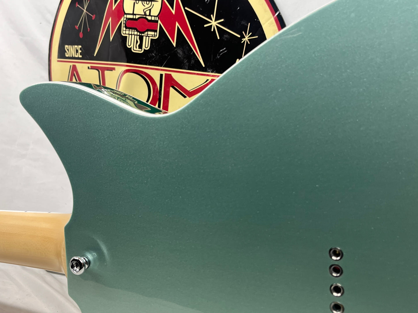 Rivolta Guitars Duocata Doublecut Semi-Hollow Body Electric Guitar - Duo Verde Metallic