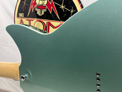 Rivolta Guitars Duocata Doublecut Semi-Hollow Body Electric Guitar - Duo Verde Metallic