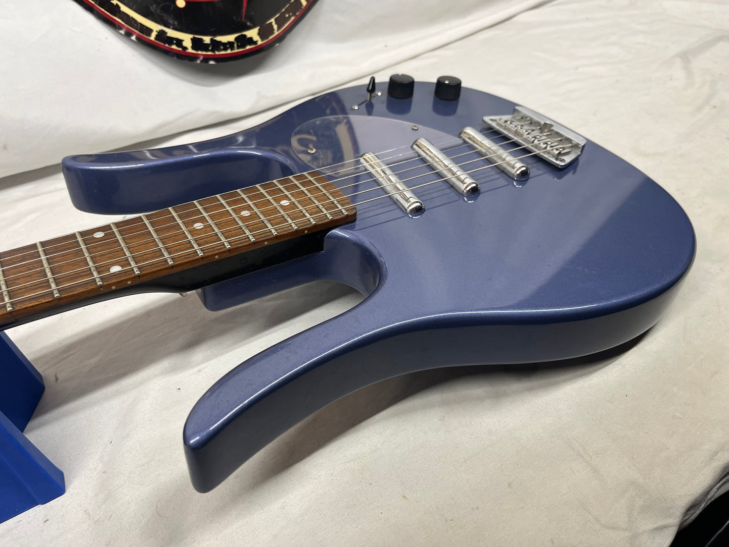 Danelectro RARE Longhorn Doublecut Electric Guitar with Case - Too Blue