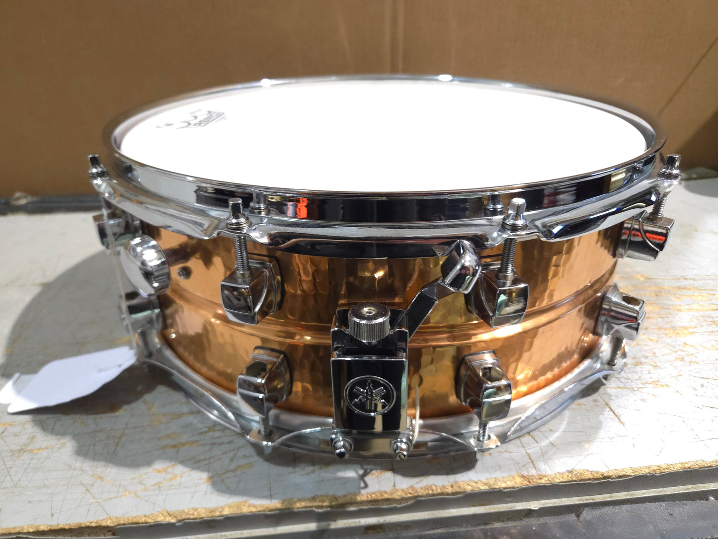 Yamaha SD655ARH Roy Haynes Signature 14x5.5" Hammered Copper Snare Drum 2000s - Copper