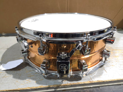 Yamaha SD655ARH Roy Haynes Signature 14x5.5" Hammered Copper Snare Drum 2000s - Copper