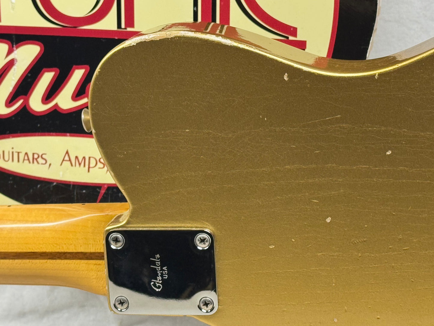 Fender USA Custom Shop Limited Edition Full Throttle Esquire Relic Telecaster Guitar with Case 2003 - Gold / Maple neck