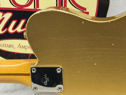 Fender USA Custom Shop Limited Edition Full Throttle Esquire Relic Telecaster Guitar with Case 2003 - Gold / Maple neck