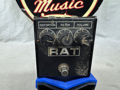 ProCo The Rat 2 RAT2 v4-A version 4-A Distortion Pedal - Flat Top / LED / LM308 OpAmp Chip / Beige PCB pot codes date to 1993