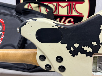 EVH Limited Edition Striped Series Wolfgang Special Guitar with Gig Bag 2026 - Distressed Ivory