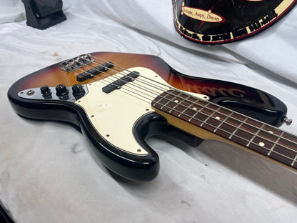 Fender American 4-String Electric Jazz Bass with Hard Case - 3-Color Sunburst