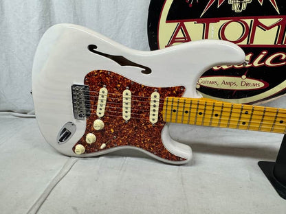 Fender American Professional II 2 Stratocaster neck on loaded FSR American Professional II 2 Thinline Semi-Hollow Body Guitar with Case - Image 4