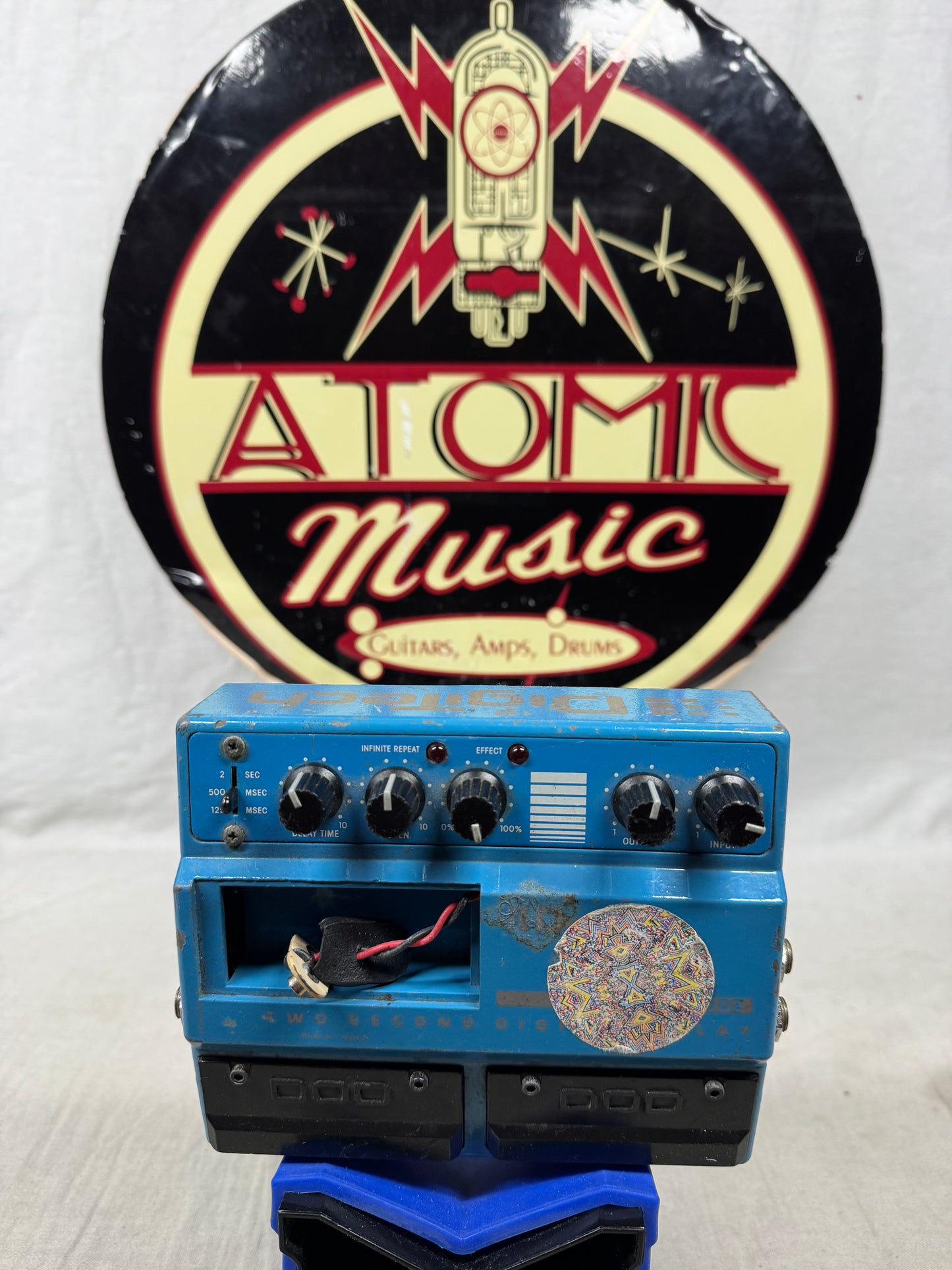 DOD PDS-1002 pds1002 2 Two Second Delay Pedal - missing battery cover