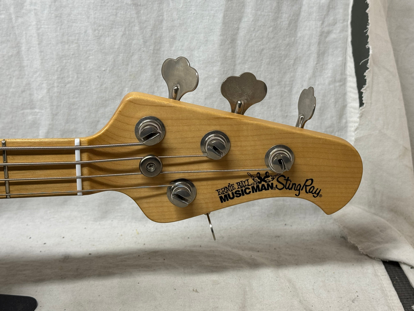 Ernie Ball Music Man Stingray sting ray 3 EQ H 3eq 4-string Bass with Case 2003 - Black / Maple neck
