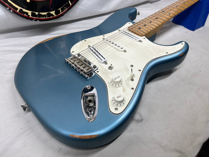 Fender Player Stratocaster Strat Electric Guitar MIM - Made in Mexico - Home-Distressed Tidepool