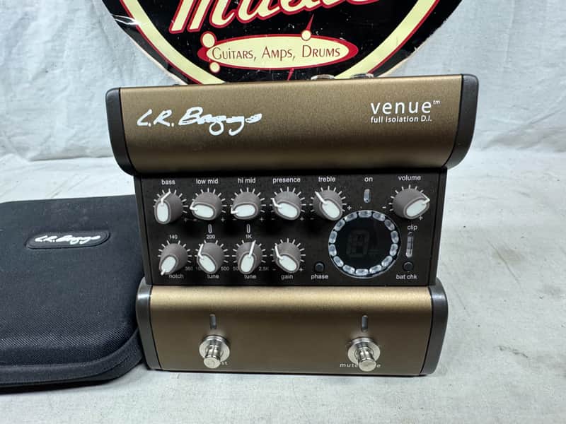 LR Baggs l.r. Venue Full Isolation D.I. di Acoustic Instrument Preamp Pedal with Soft Case - Image 2