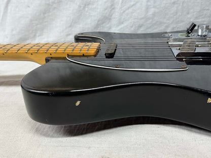 Fender Vintage USA Telecaster Guitar with non-original Case 1978 - Black / Maple neck