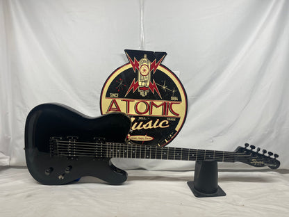 Squier Double Fat Telecaster tele Deluxe 2002 Electric Guitar - Black Metallic