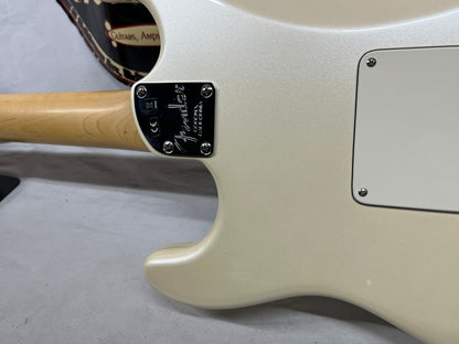 Fender American Elite Stratocaster Strat Electric Guitar - Olympic Pearl