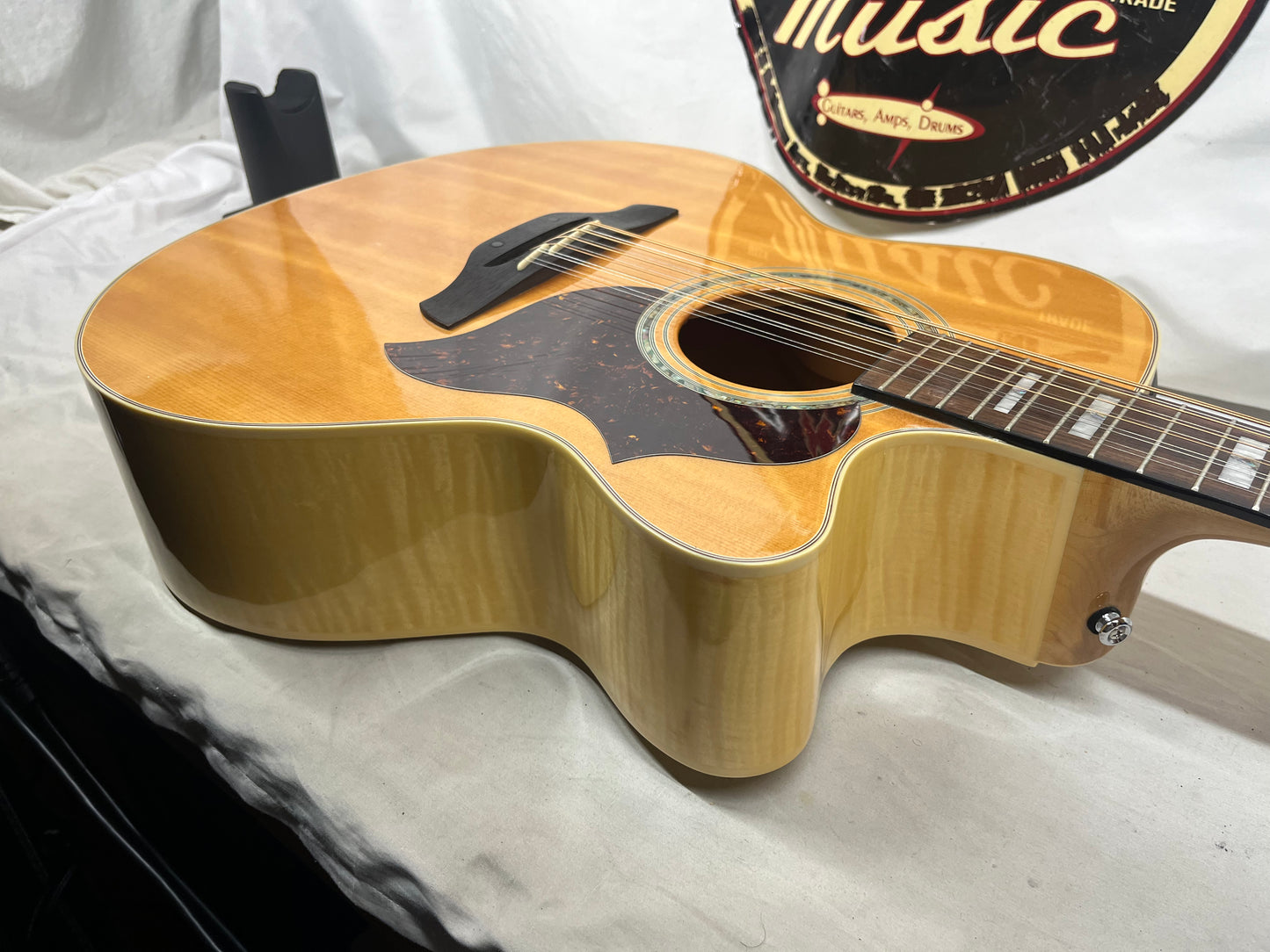 Takamine EG523SC-12 12-String Acoustic Electric Guitar - Crack in the Back