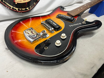 Teisco V-2 Doublecut Electric Guitar MIJ - Made in Japan - No Tremolo Arm