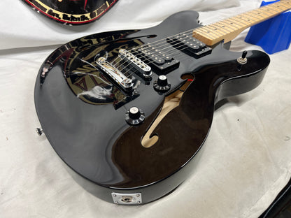 Squier Affinity Series Starcaster Semi-Hollow Body Electric Guitar - Black