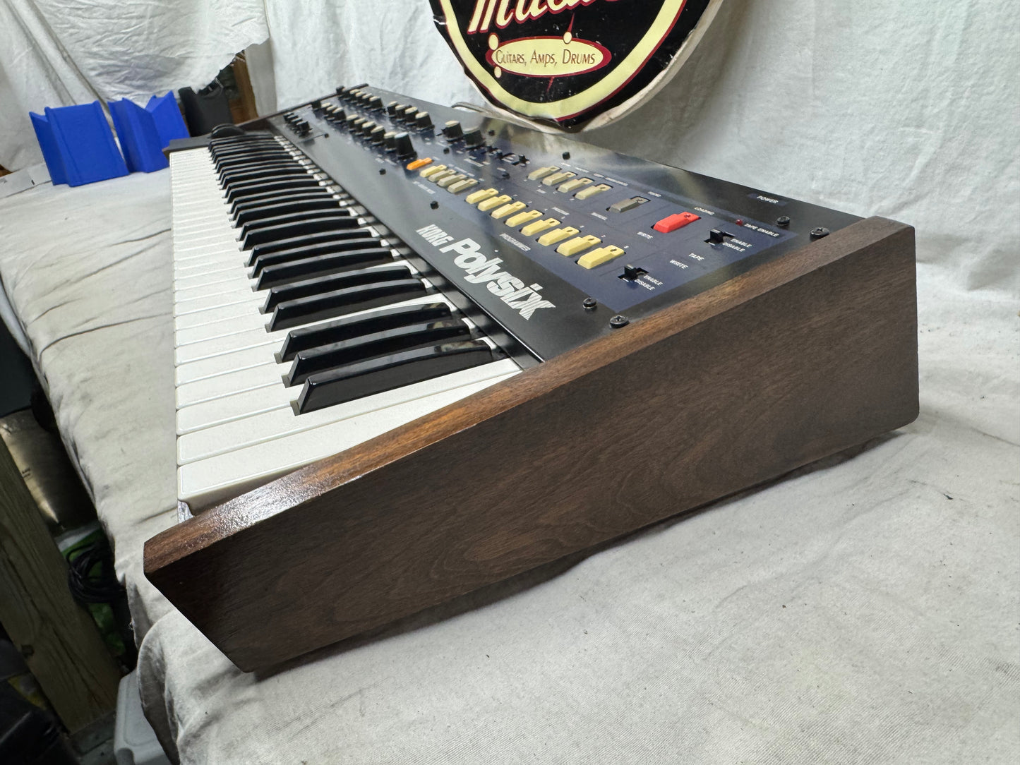 Korg PS-6 ps6 Polysix poly six 6-Voice Analog Synthsizer 61-Key Keyboard with SKB Case 1980s - Local Pickup Only