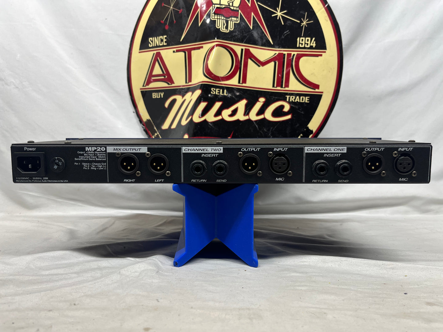 PreSonus MP20 2-Channel Microphone Preamplifier Rack Unit