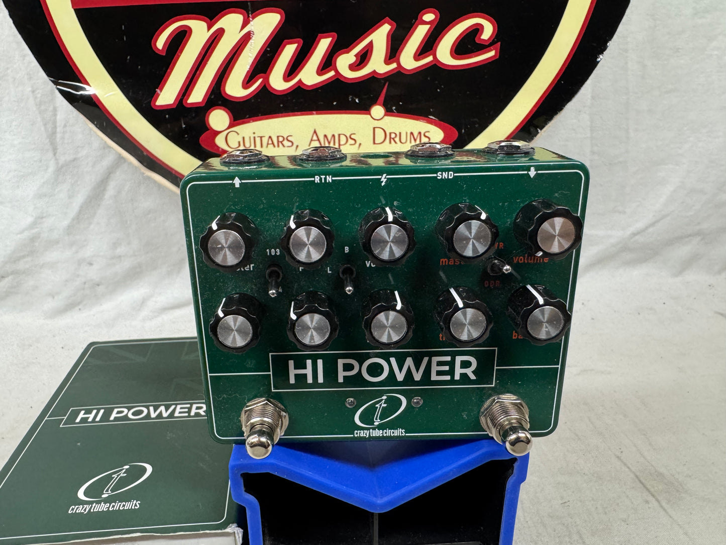 Crazy Tube Circuits Hi Power Overdrive Pedal with Box