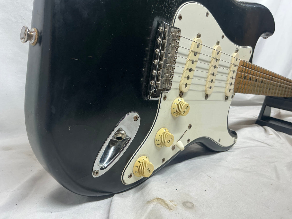 Warmoth Partscaster S-Style - Black - Needs Re-Fret