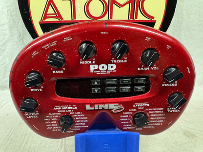 Line 6 POD Version 2.0 Amp Modeler Multi-Effects Module with Power Supply
