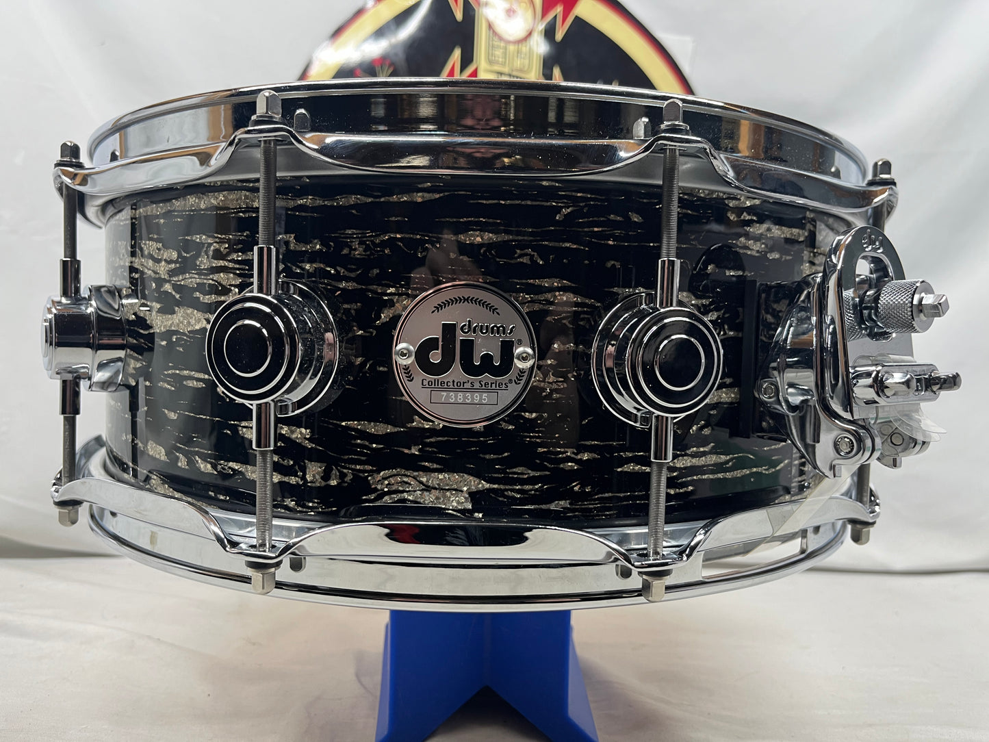 DW Collector's Series Snare Maple 333 14" x 5.5" - Black Oyster Glass