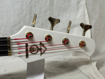 Alembic Elan 4-string Bass with Case - White (likely re-fin'd)