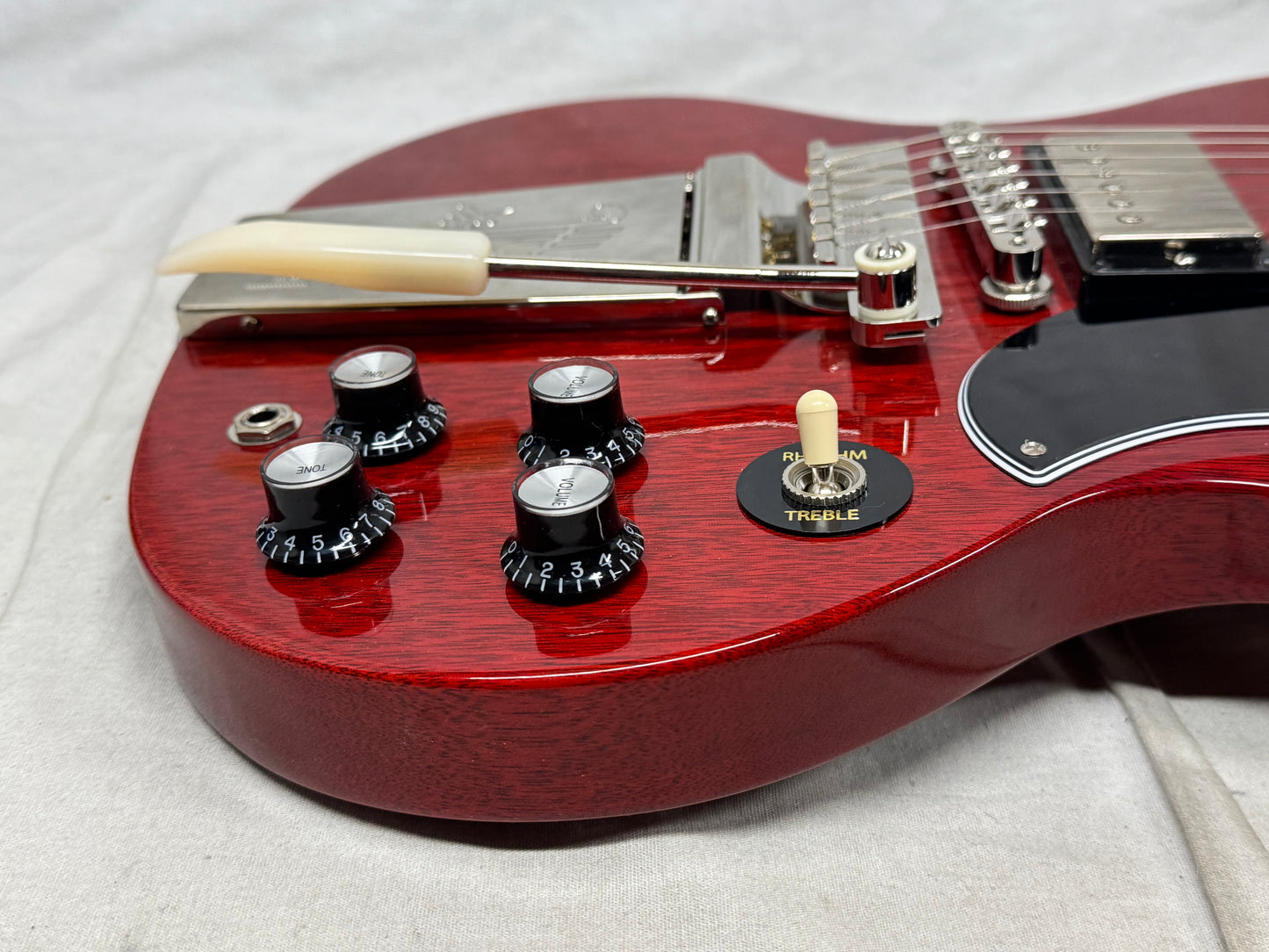 Gibson SG61V00VENH1 SG Standard '61 Maestro Vibrola Guitar with Case 2024 - Vintage Cherry