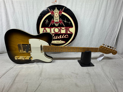 Grosh Guitars USA NOS Vintage T Singlecut Guitar with COA + Case 2016 - Two Tone Burst