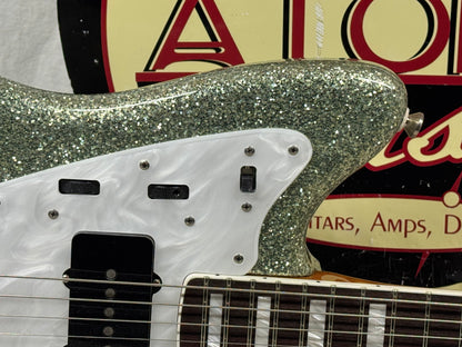 Shelton Electric Instruments Custom GalaxyFlite galaxy flite Guitar with Case 2022 - Mermaid Sea Glass Sparkle