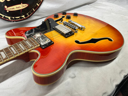 Michael Dolsey Designs Double Cutaway Semi-Hollow Body Electric Guitar