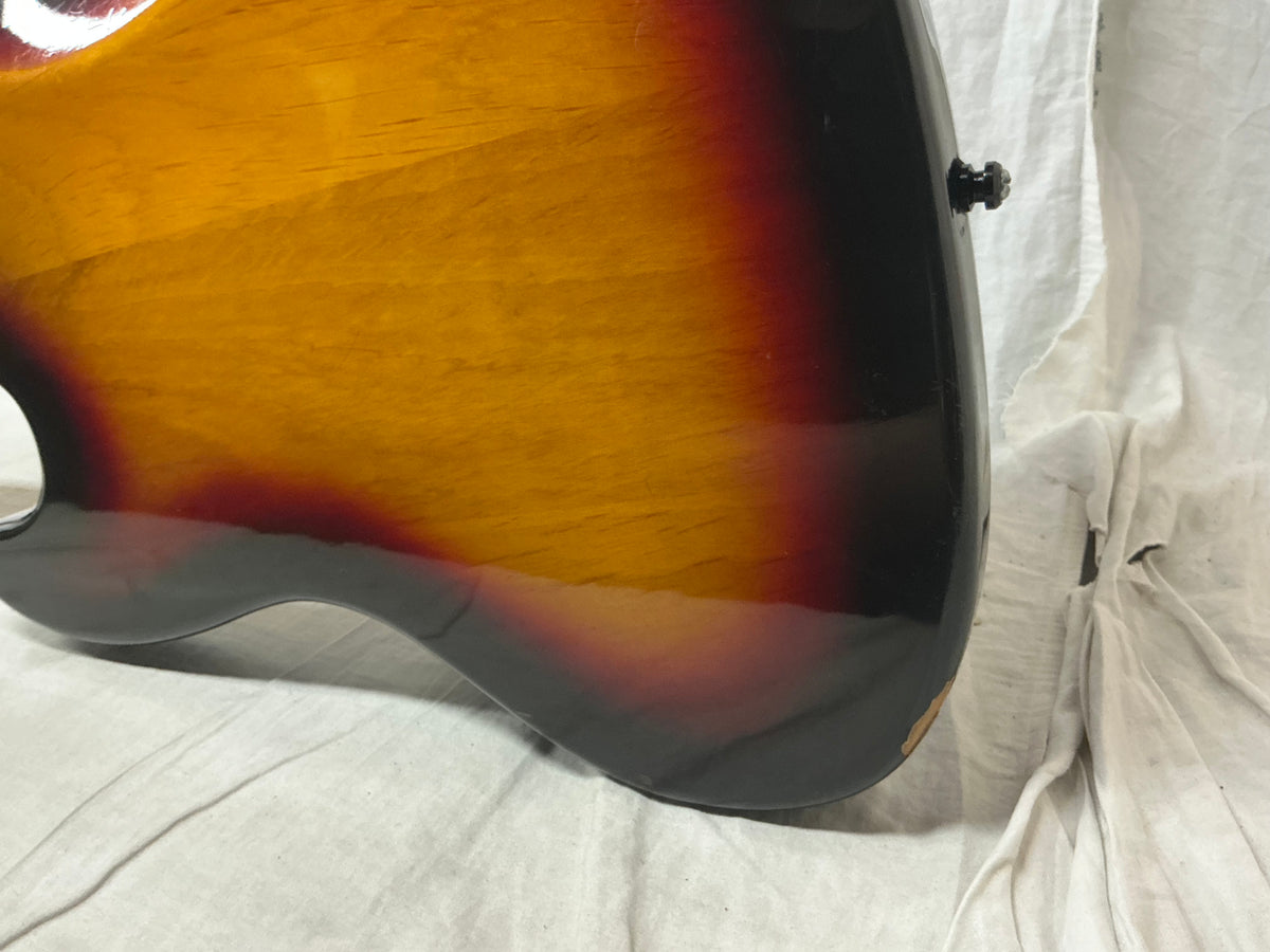 SX Vintage Series J-Style 34" Scale Length Electric Bass - 3 Tone Sunburst