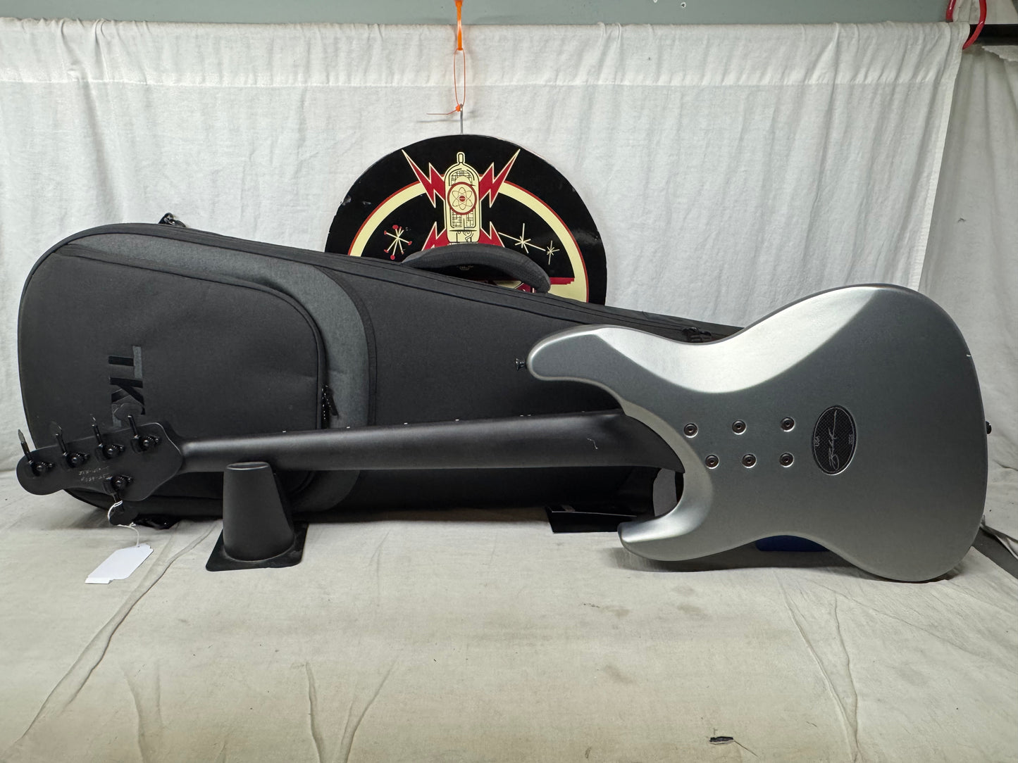 Brubaker JXB-USA-5 JXB-5 jxb5 5-string Bass with Bag 2025 - Silver Steel Satin