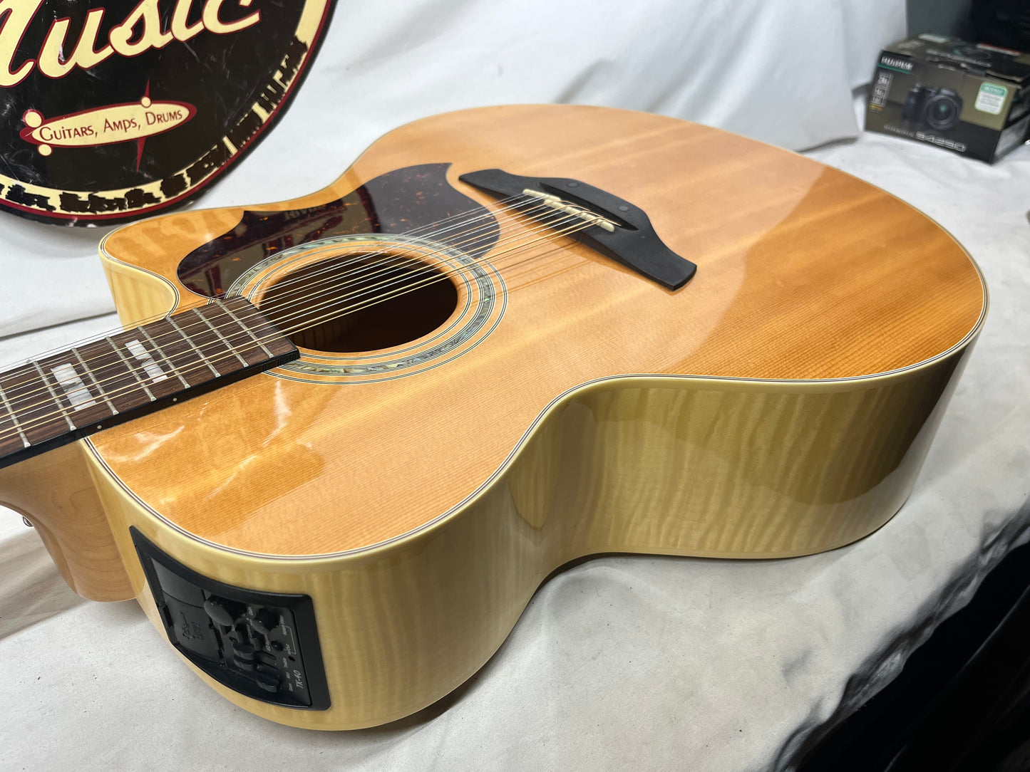 Takamine EG523SC-12 12-String Acoustic Electric Guitar - Crack in the Back