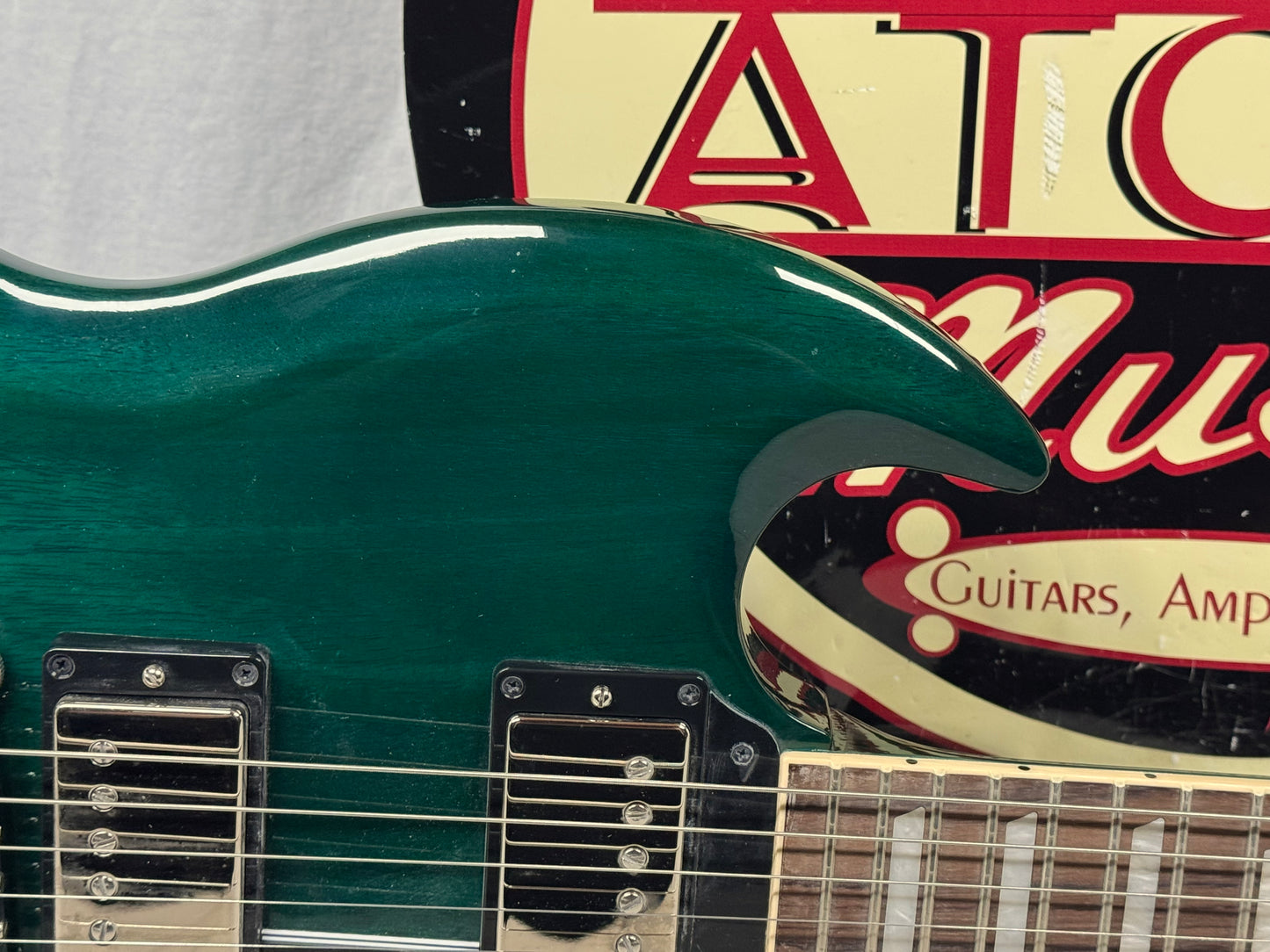 Gibson SG6100TLNH1 SG Standard '61 1961 Reissue Guitar with Case 2024 - Translucent Teal