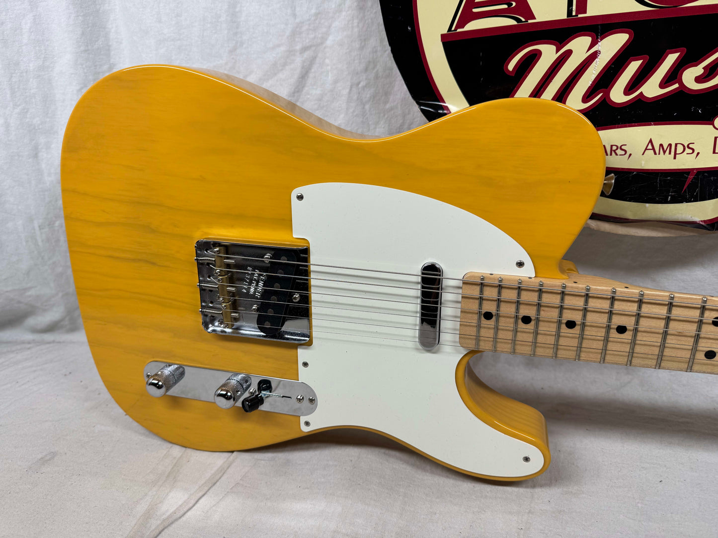 Fender USA Custom Shop Guitar Center 1952 Telecaster NOS Guitar with COA + Case 2024 - Butterscotch Blonde / Maple neck